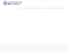 Tablet Screenshot of culpepervachamber.com